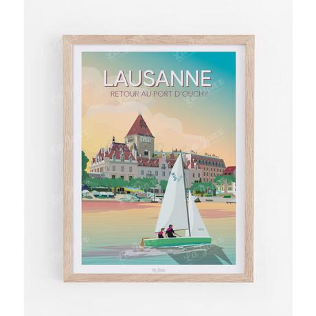 La-Jonx Lausanne, retour au port - Poster  