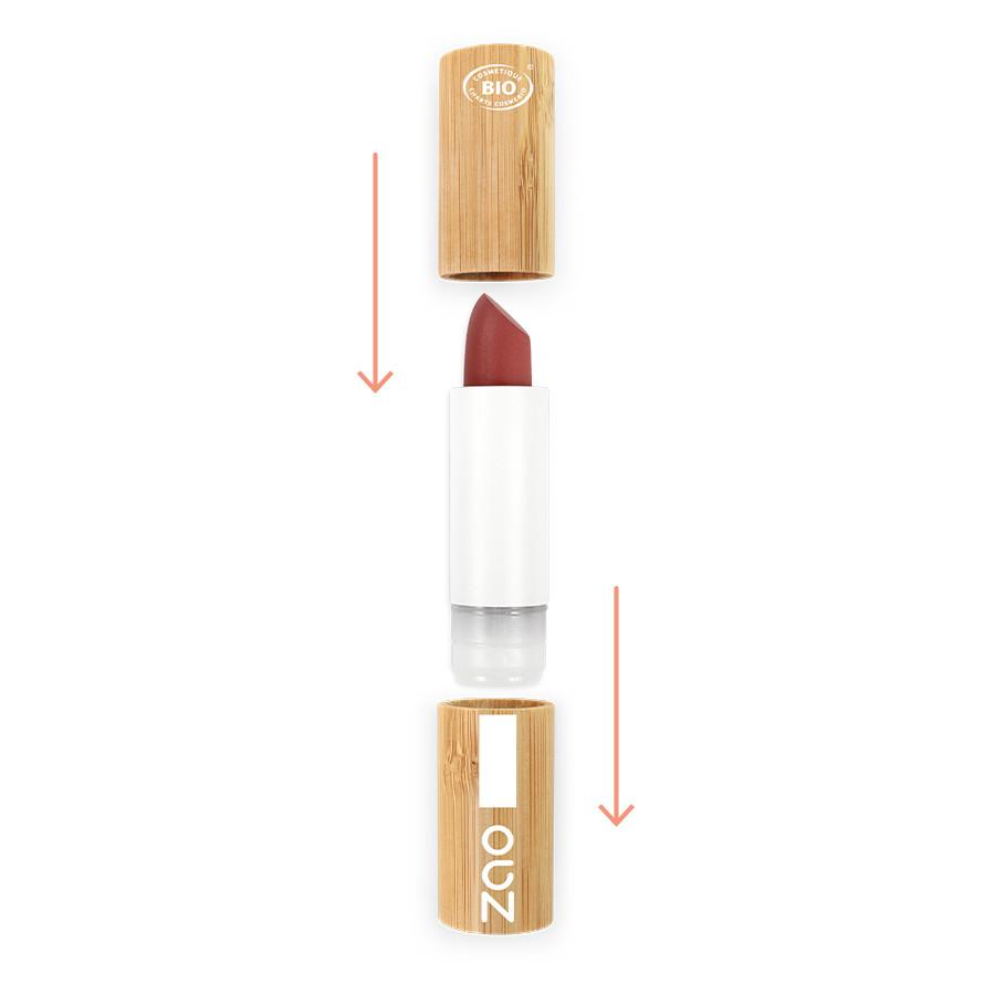 ZAO MAKEUP  Classic Lipstick - Bio-zertifiziert, vegan und nachfüllbar 