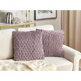 Beliani Coussin en Velours Moderne CHIRITA  