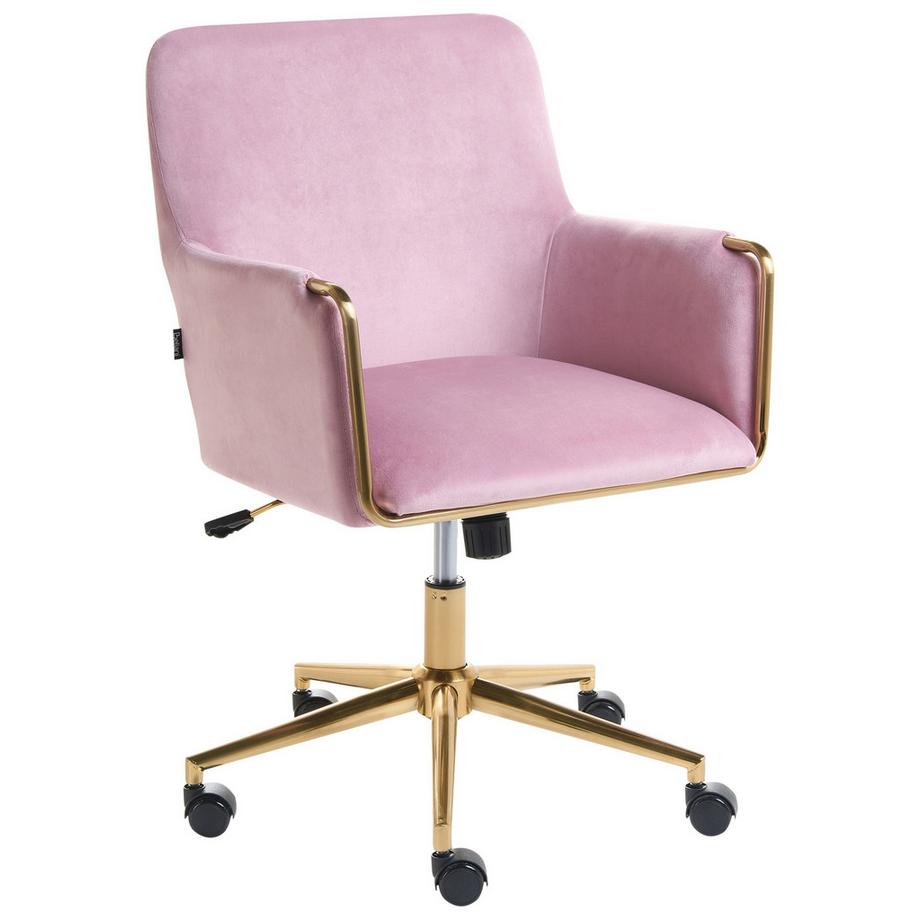 Chaise de bureau en Velours Glamour ALTONA