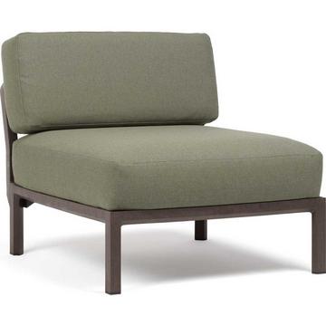 Élément central de salon de jardin Maximo brun vert