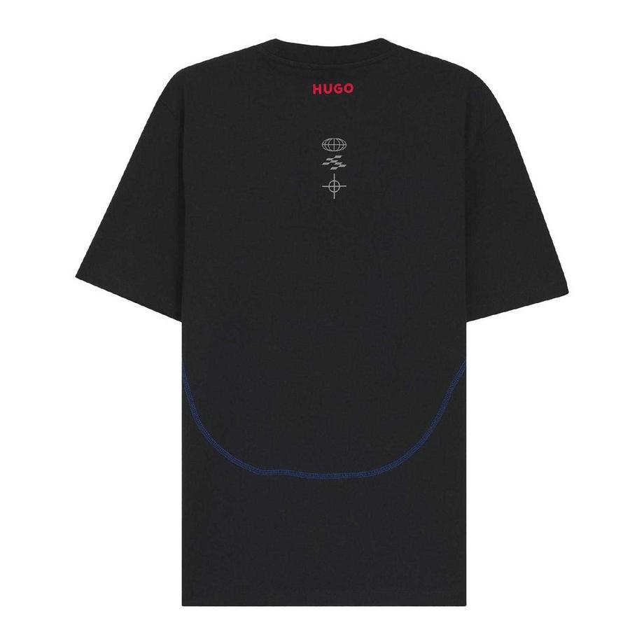 HUGO T-Shirt Compétition Col Rond Manches Courtes  