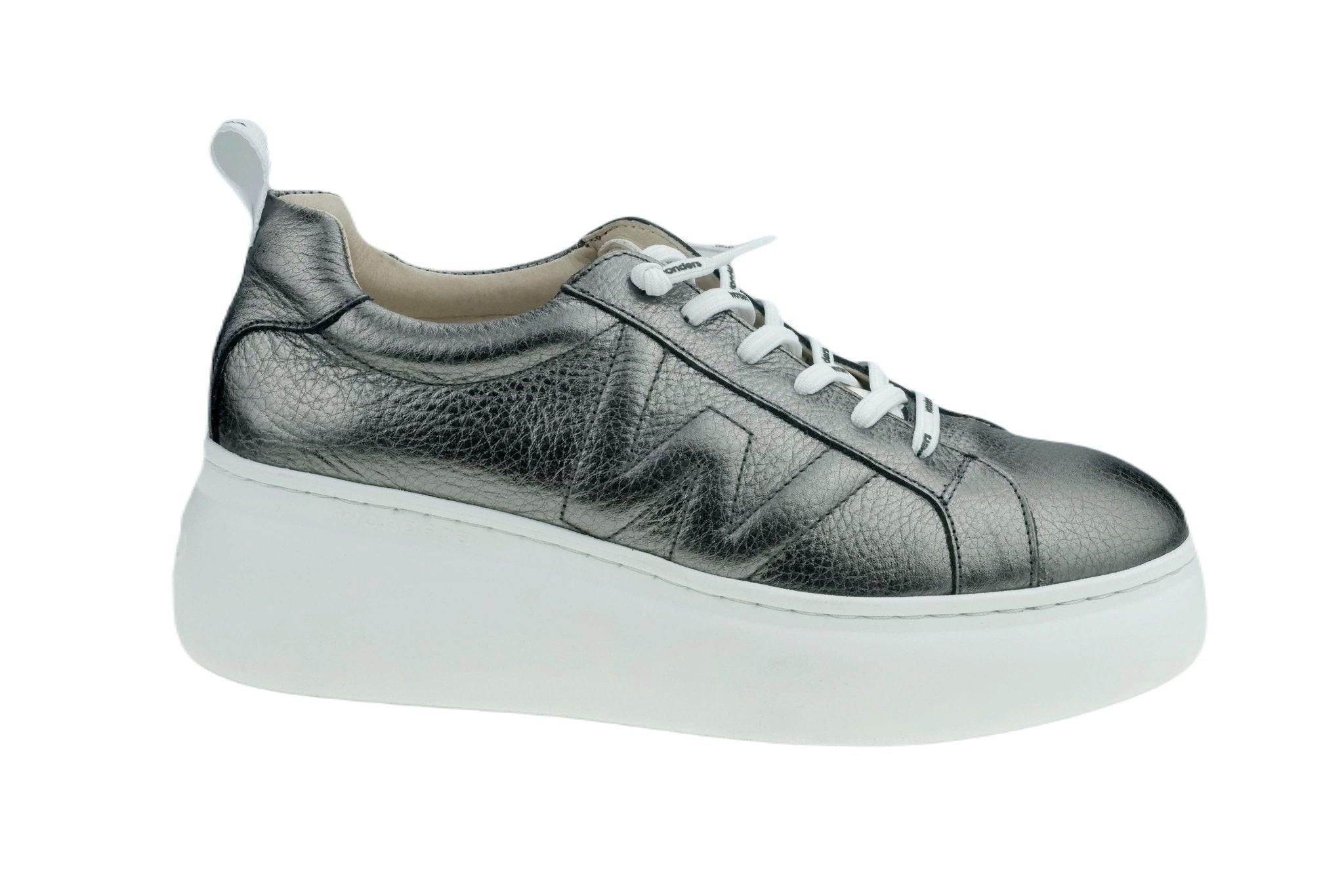 Image of Dorita - Leder Sneaker Damen Grau 35