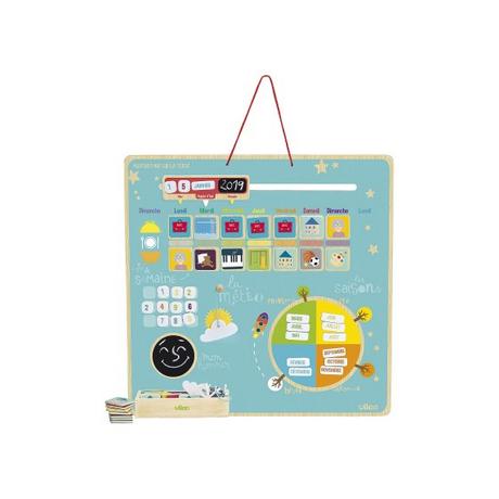 Vilac  Semainier magnétique - Aujourd'hui sur la terre, Jeux éducatifs, Vilac 