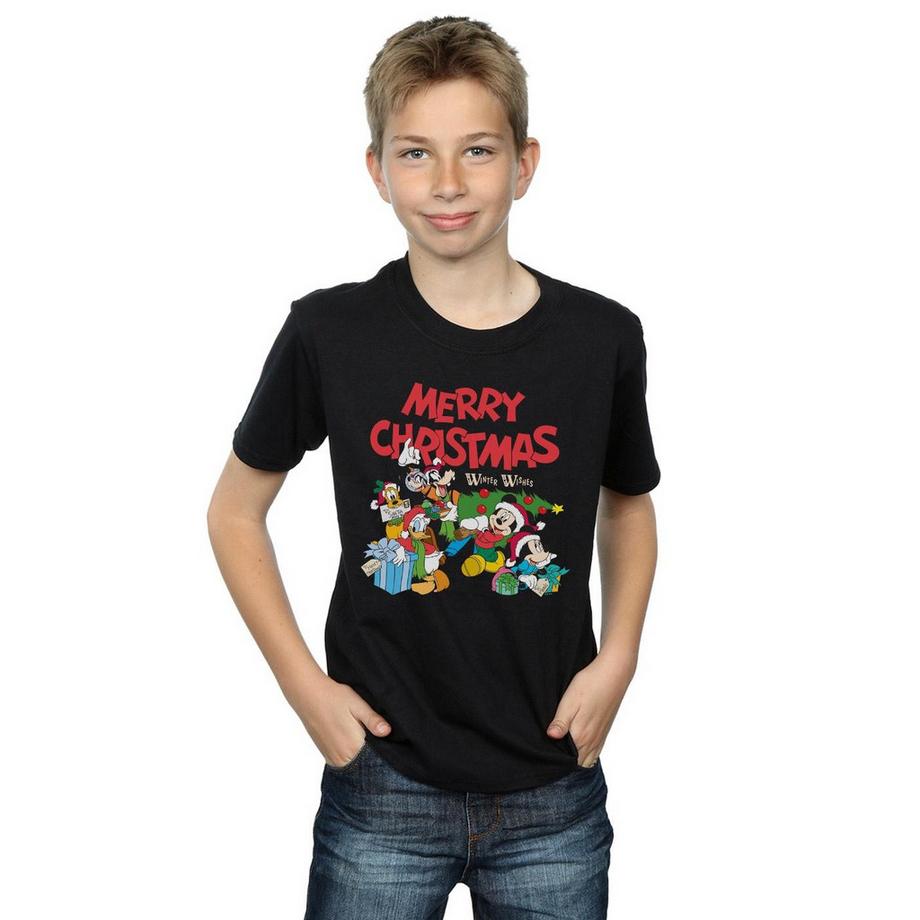 Disney  Tshirt MICKEY MOUSE AND FRIENDSWINTER WISHES 