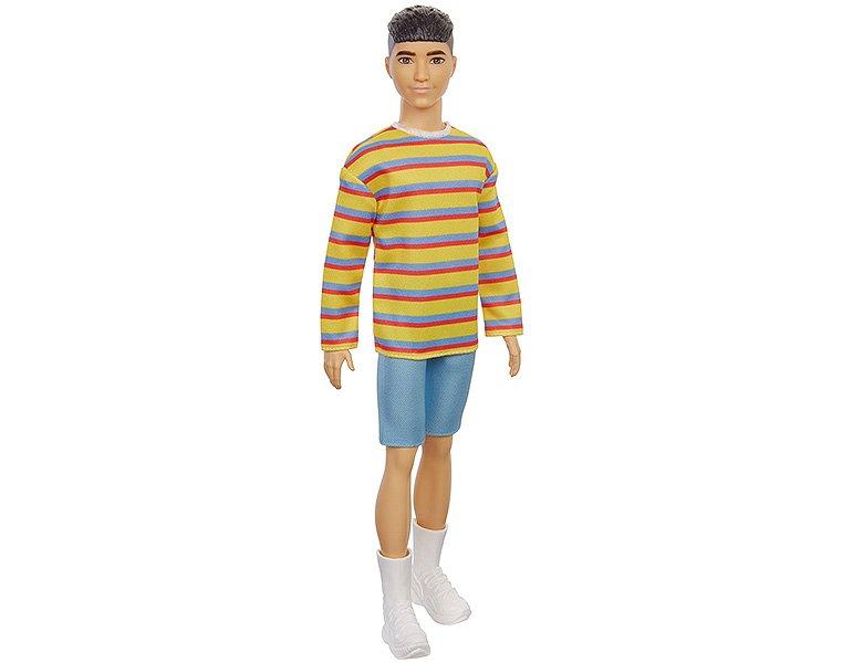 Barbie  Fashionistas Ken mit gestreiftem Oversize-Shirt 