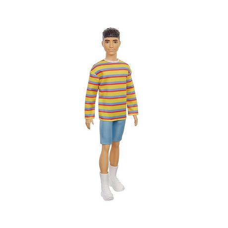 Barbie  Fashionistas Ken mit gestreiftem Oversize-Shirt 