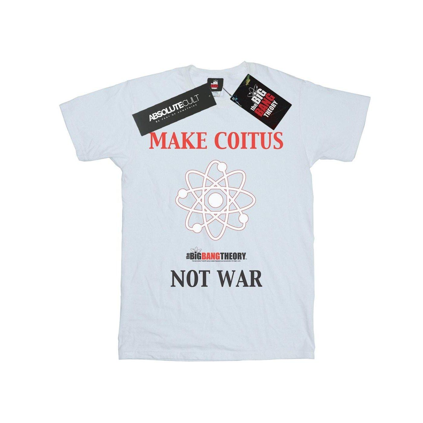 Image of Make Coitus Not War Tshirt Damen Weiss L