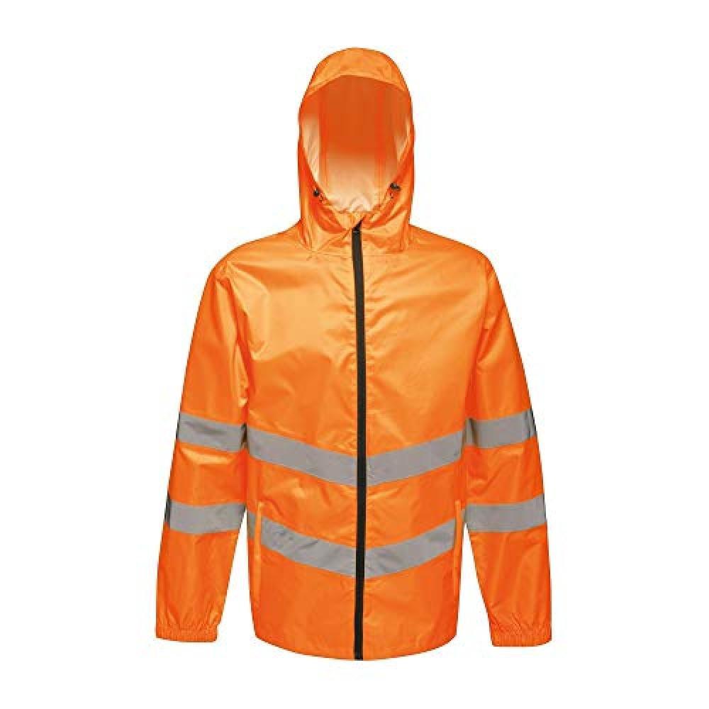 Image of Hi Vis Pro Packaway Arbeitsjacke, Mit Reflektierenden Details Unisex Orange L