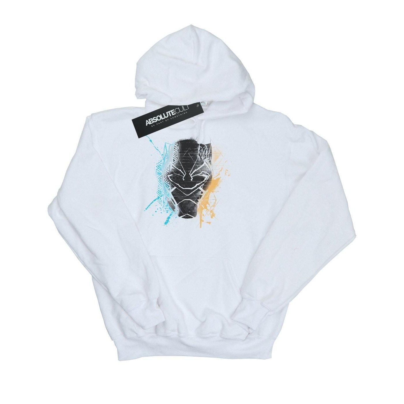 Image of Black Panther Splash Kapuzenpullover Damen Weiss XL
