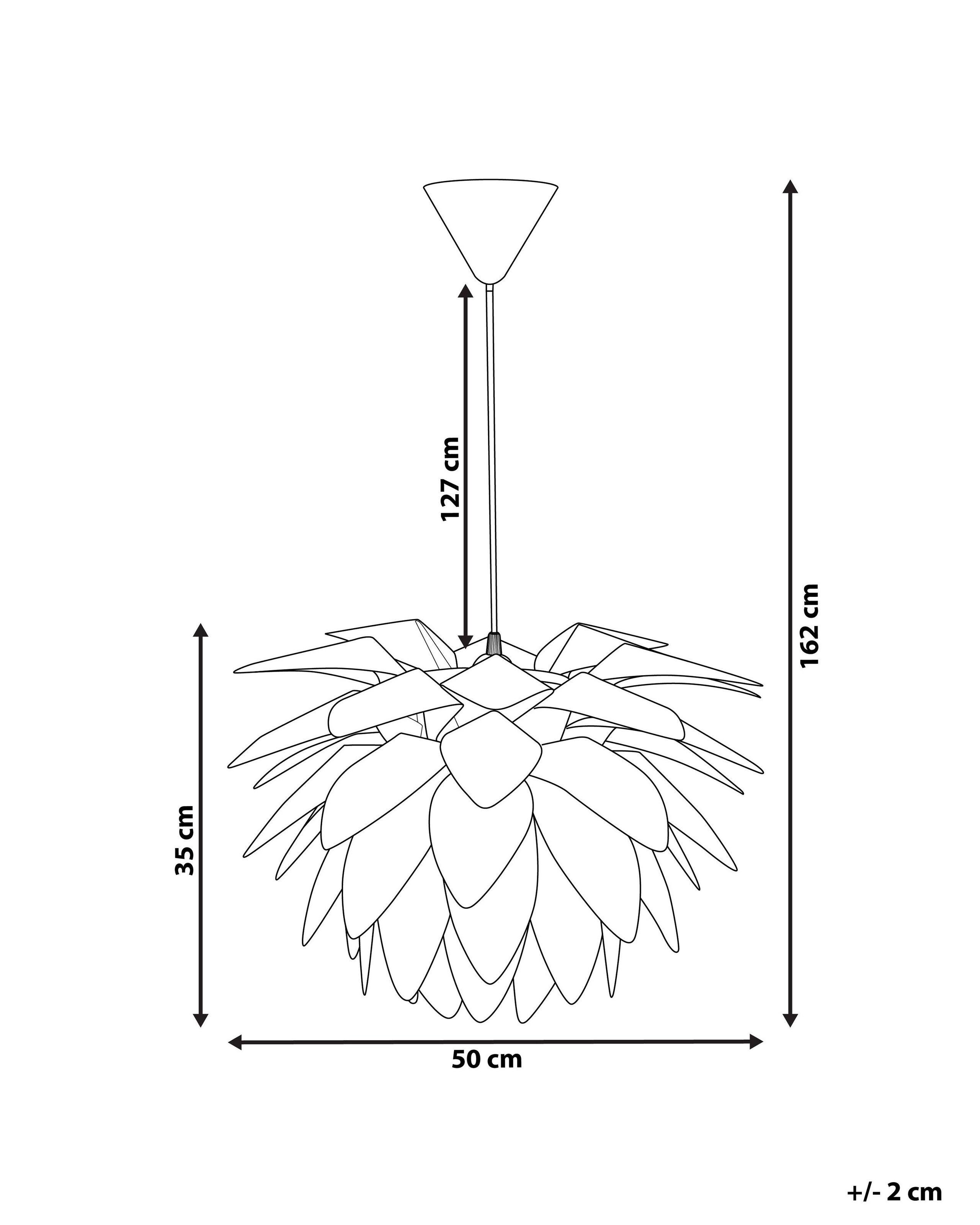 Beliani Lampe suspension en Matière synthétique Moderne MUSONE  