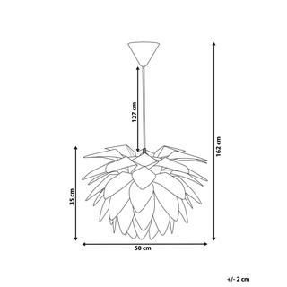 Beliani Lampe suspension en Matière synthétique Moderne MUSONE  