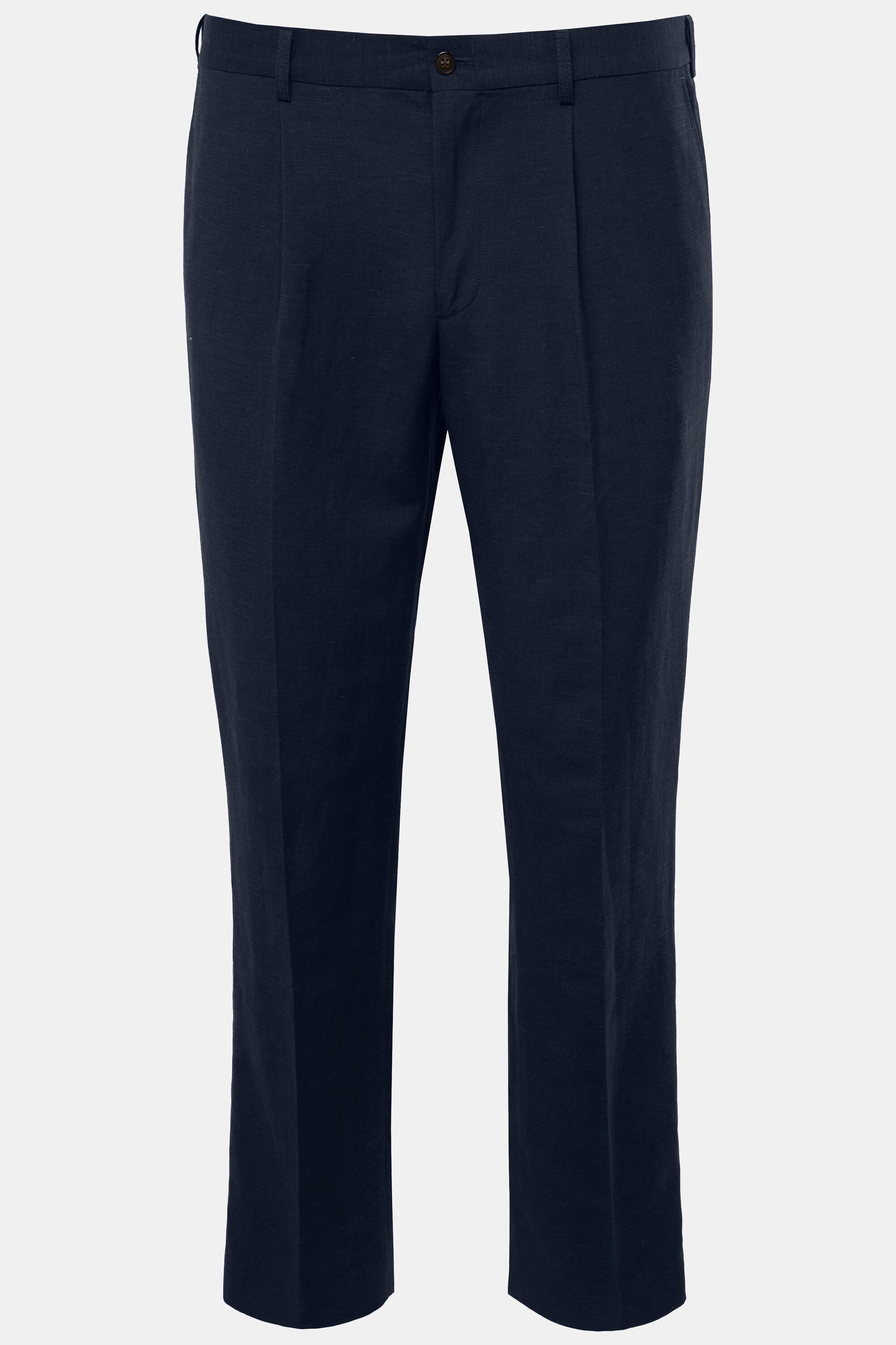 JP1880  Pantaloni eleganti da ufficio in misto lino della collezione di capi coordinati Paros, fino alla tg. 72 