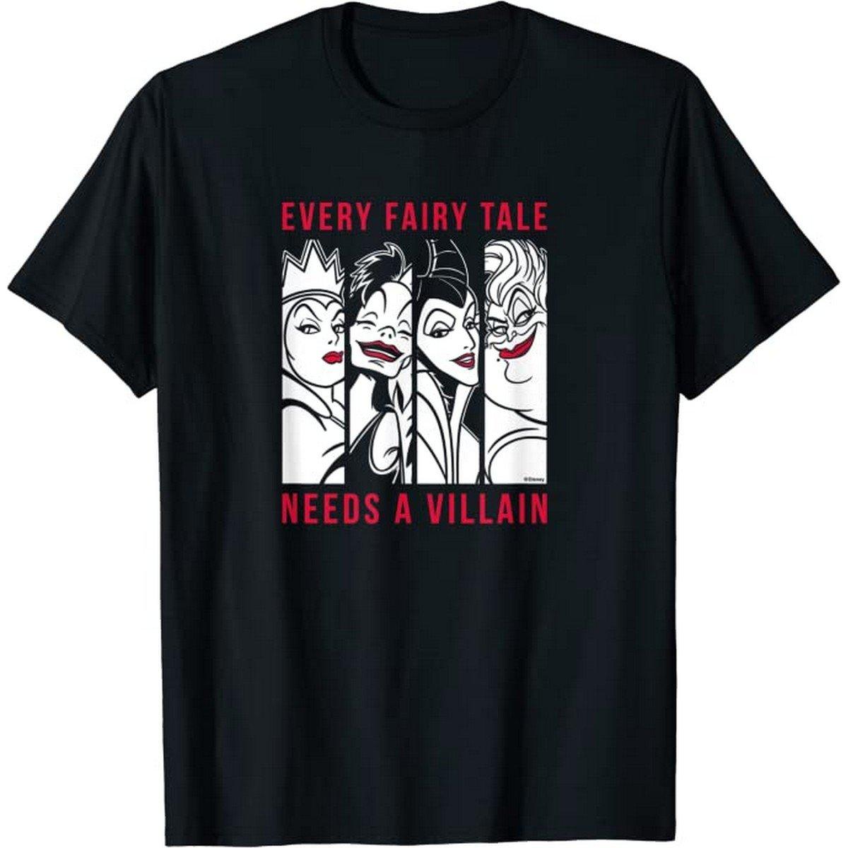Image of Every Fairy Tale Needs A Villain Tshirt Herren Schwarz M