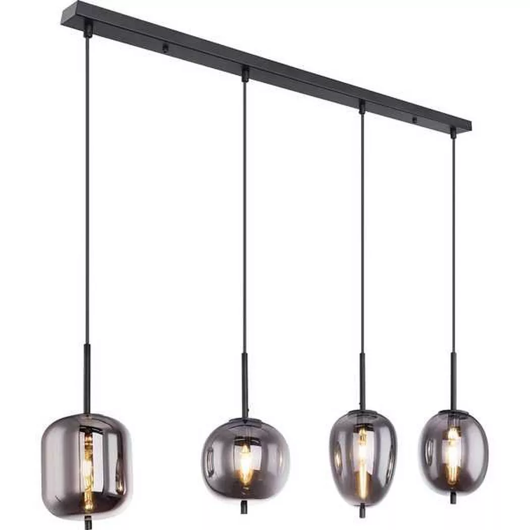 mutoni – Hängeleuchte Blacky Metall 4xE14, One Size, Multicolor