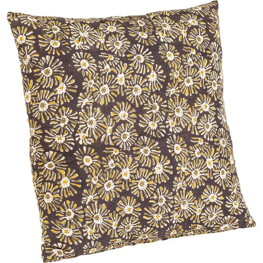 mutoni Coussin Calais Marguerite noir 45x45  