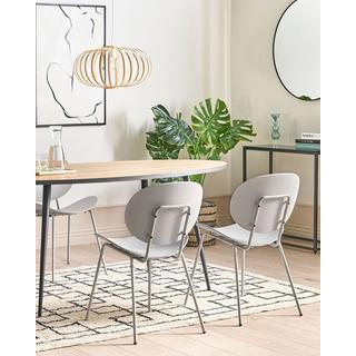 Beliani Lot de 2 chaises de salle à manger en Polypropylène Scandinave SHONTO  