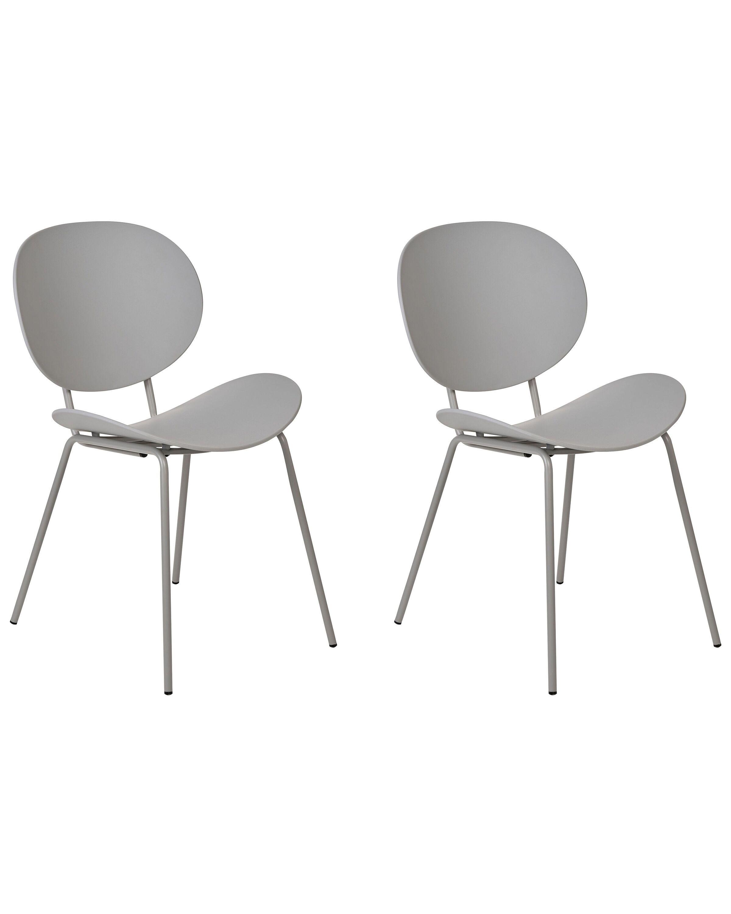 Beliani Lot de 2 chaises de salle à manger en Polypropylène Scandinave SHONTO  