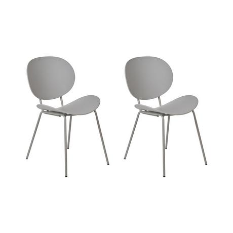 Beliani Lot de 2 chaises de salle à manger en Polypropylène Scandinave SHONTO  