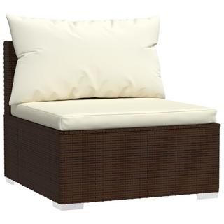 VidaXL set lounge giardino Polirattan  