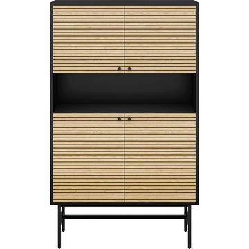 Highboard Echtholzfurnier 100x40x155