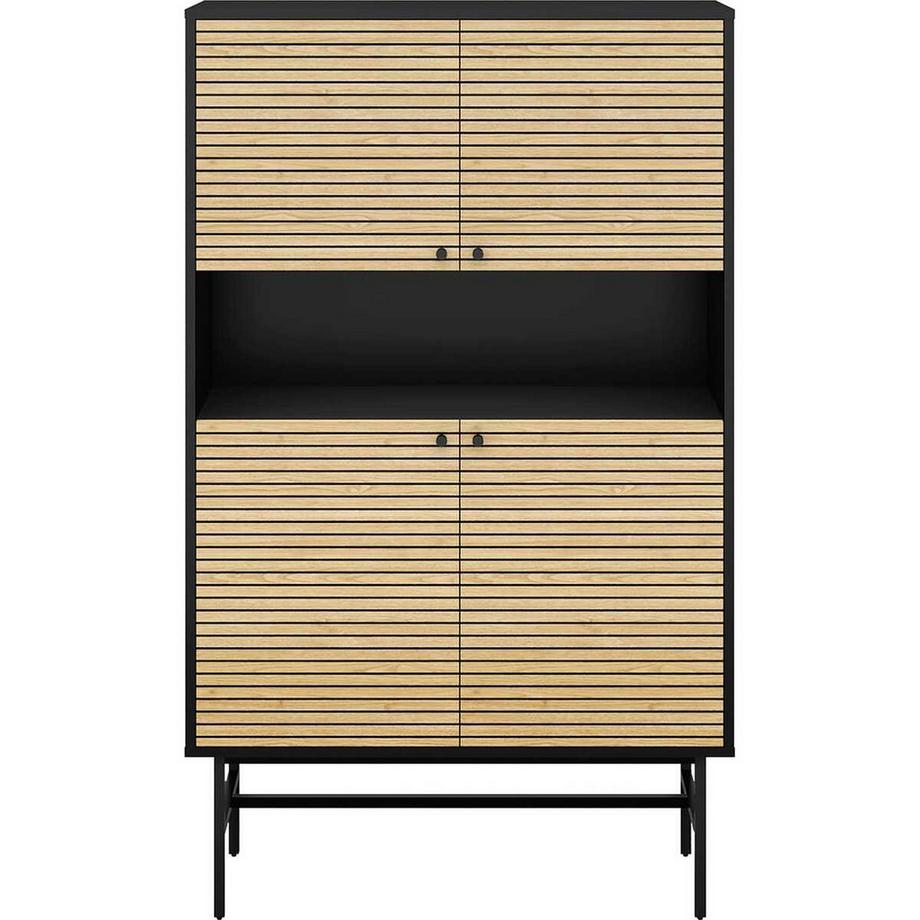 Highboard Echtholzfurnier 100x40x155