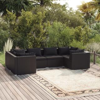 VidaXL set salotto da giardino Polirattan  