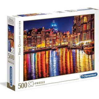 Clementoni  Puzzle Amsterdam bei Nacht (500Teile) 