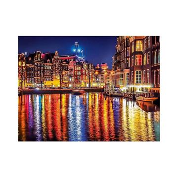 Puzzle Amsterdam bei Nacht (500Teile)