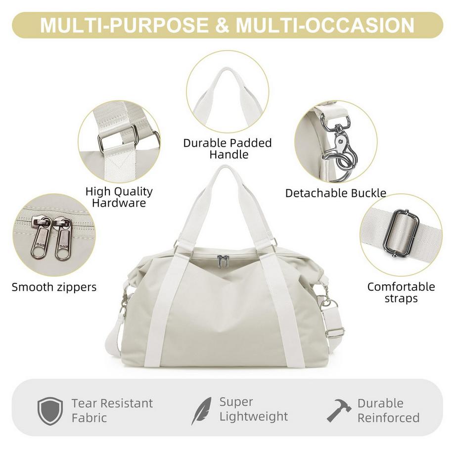 Only-bags.store  Sporttasche Handgepäcktasche Weekender-Tasche mit Trolley-Hülle, wasserdichte Reisetasche Duffle Bag 