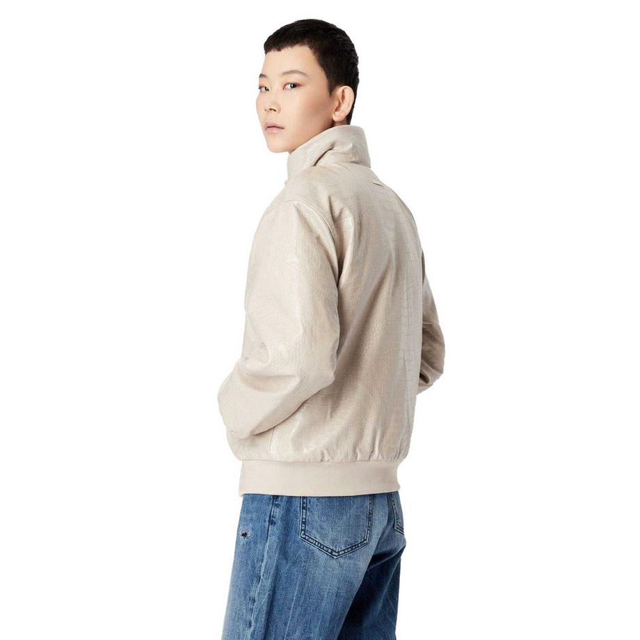 Armani Exchange Bomber con Texture Cocodrillo  
