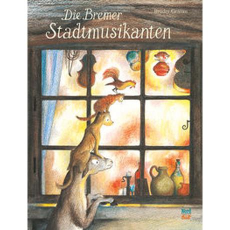 Die Bremer Stadtmusikanten Grimm, Brüder; Bernadette (Illustrationen) Couverture rigide 