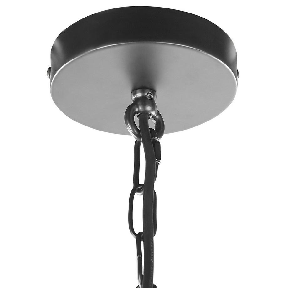 Beliani Lot de 2 lampes suspendues en Métal Industriel BASHILO  