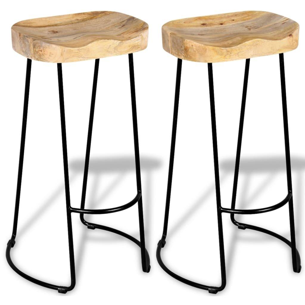 VidaXL Tabouret de bar bois  