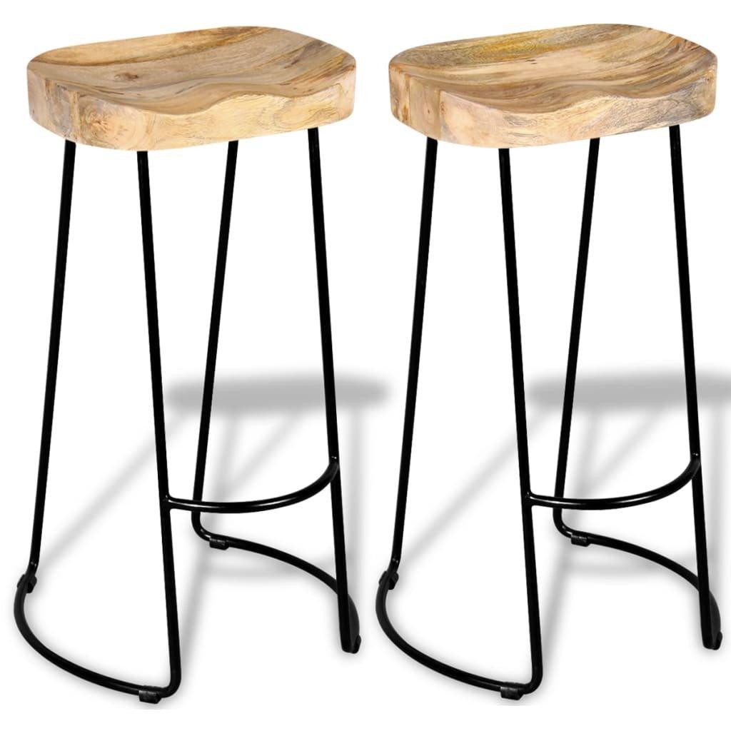 VidaXL Tabouret de bar bois  