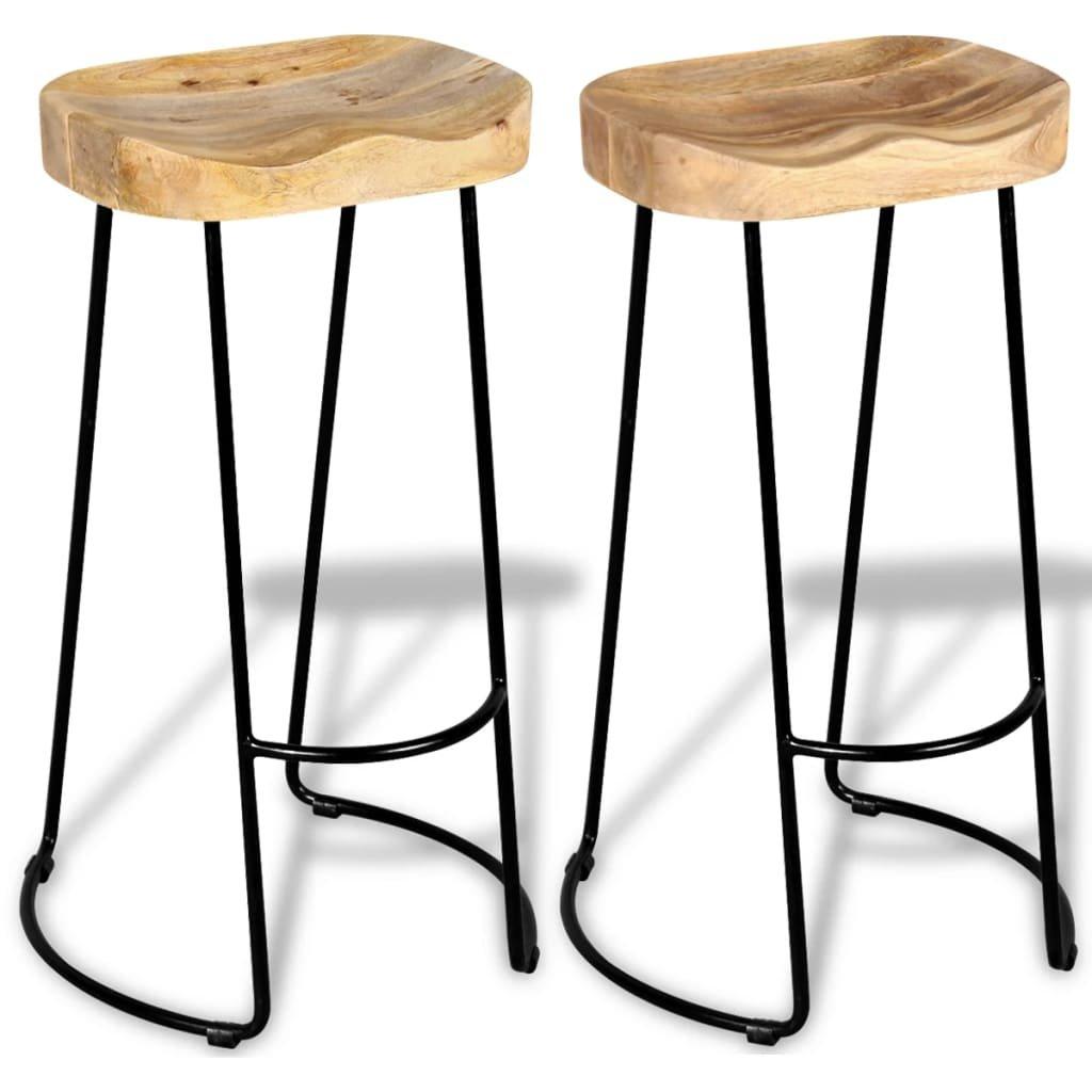 VidaXL Tabouret de bar bois  