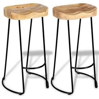 VidaXL Tabouret de bar bois  