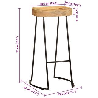 VidaXL Tabouret de bar bois  