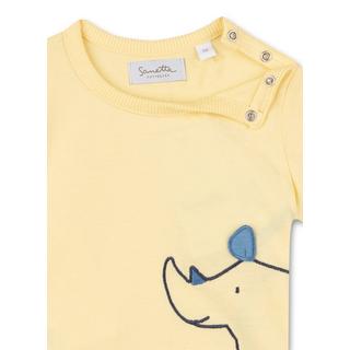 Sanetta Fiftyseven  Baby Jungen T-Shirt Nashorn gelb 