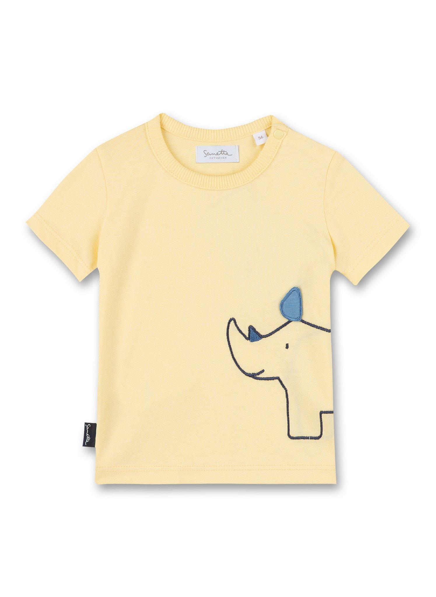 Sanetta Fiftyseven  Baby Jungen T-Shirt Nashorn gelb 