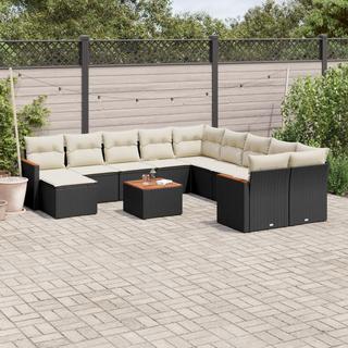 VidaXL set divano da giardino Polirattan  