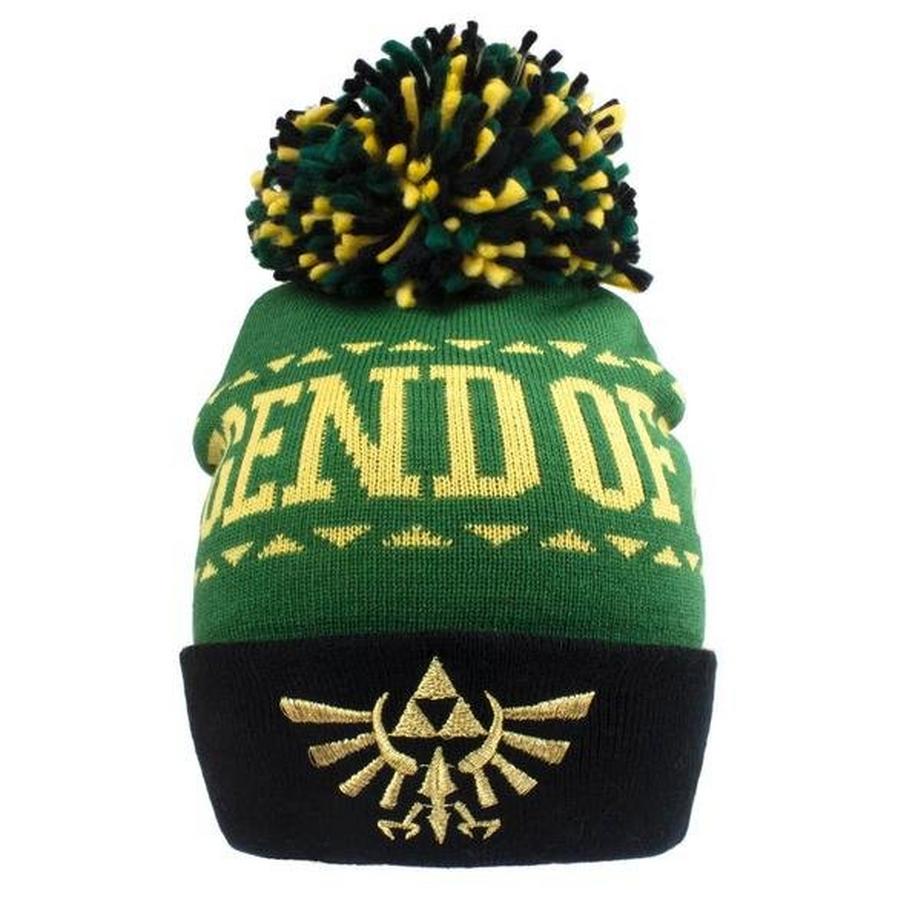Legend Of Zelda Logo Mütze mit Bommel  