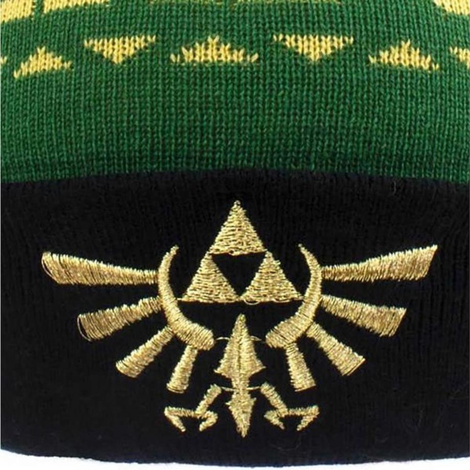 Legend Of Zelda Logo Mütze mit Bommel  