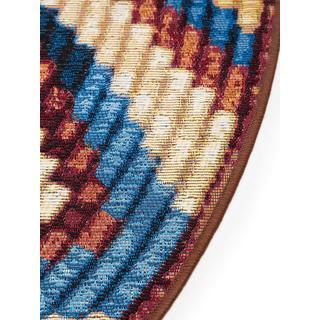 Benuta In- & Outdoor-Teppich rund Kenya Multicolor  