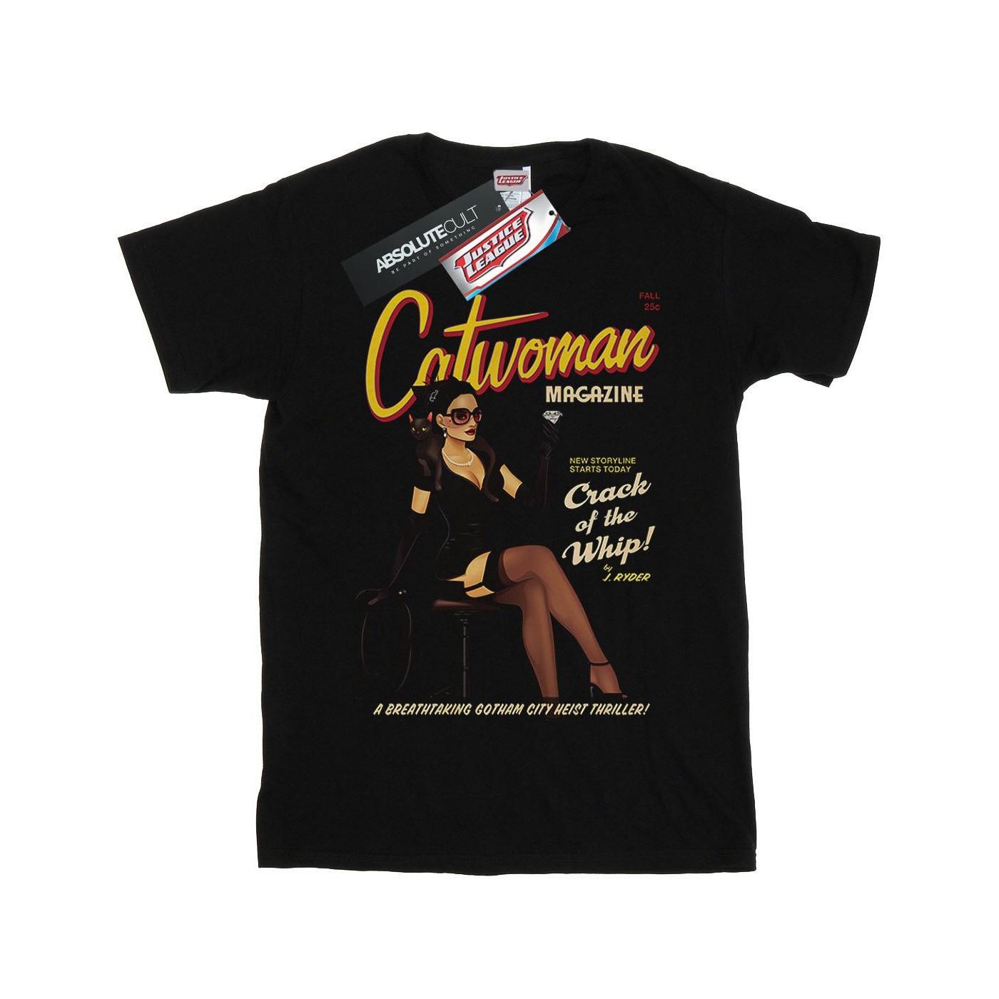 Image of Catwoman Bombshell Cover Tshirt Mädchen Schwarz 116