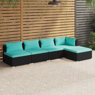 VidaXL set salotto da giardino Polirattan  