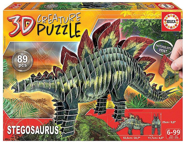 Image of Educa Puzzle 3D Stegosaurus (89Teile)