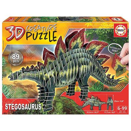 Educa  Puzzle 3D Stegosaurus (89Teile) 