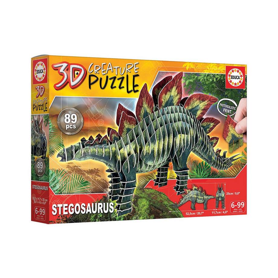 Educa  Puzzle 3D Stegosaurus (89Teile) 