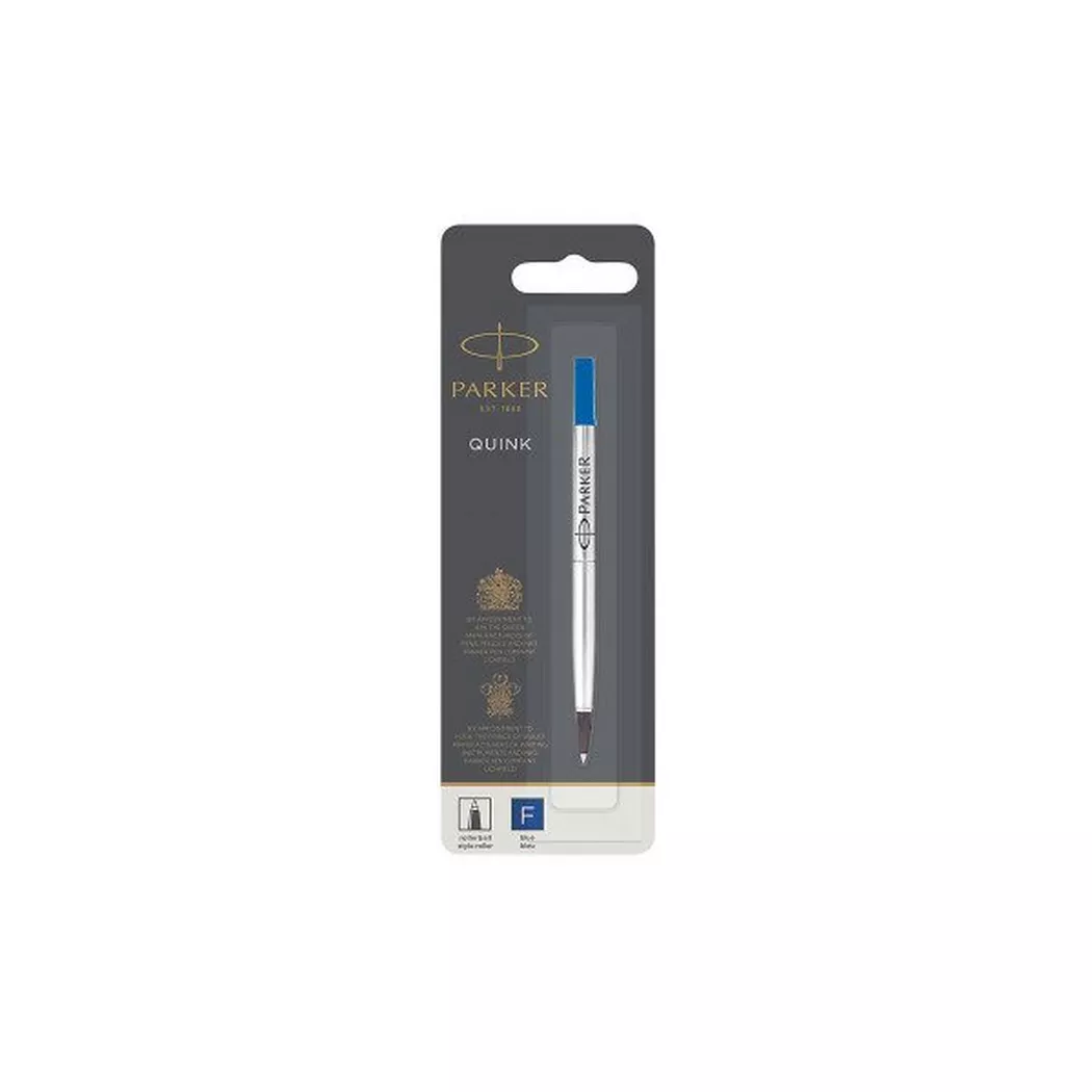 Parker Rollerballmine Quink F blau Blister